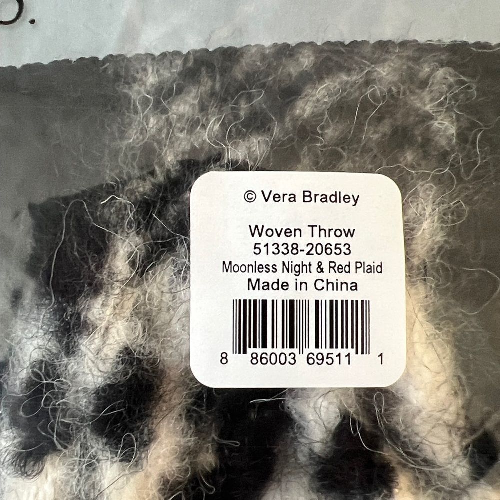 Vera Bradley ‘Ribbons Plaid’ Cozy Life Fleece Throw - NEW - Picture 6 of 6